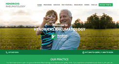 Desktop Screenshot of hendricksarthritis.com